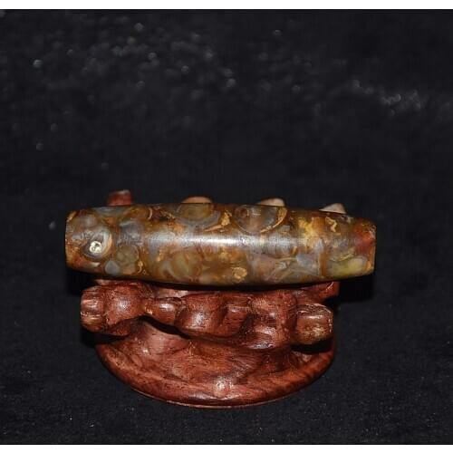 Pure Natural Dzi Beads 61*16mm Ancient Law Snail Stone Men&Women Jewelry Pendant Accessories Free Shipping