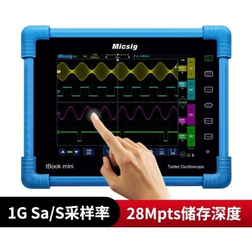 TO1104 Digital Tablet Oscilloscope 100MHz 4CH 28Mpts Automotive diagnostic oscilloscope touchscreen handheld oscilloscope