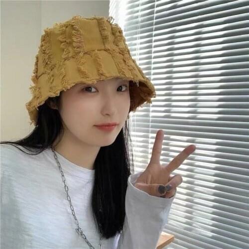 INS Lace Cotton Yarn Bucket Hat Women Cute Fisherman Hat Summer Beach Visor Adjustable Small Brim Bonnet Elegant Cap Luxury