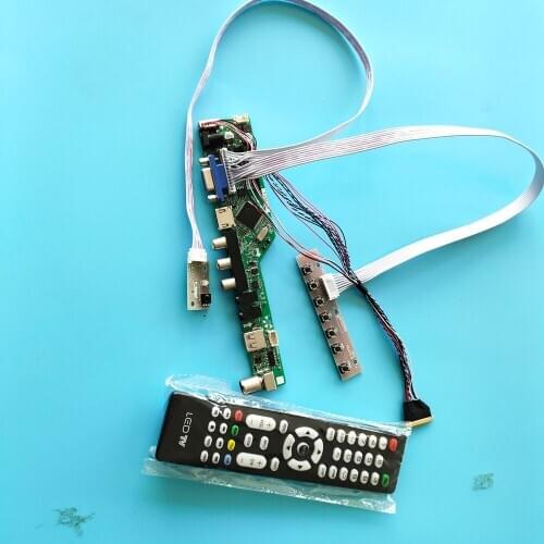 Kit for LTN156AT05 1366x768 Controller Board Remote VGA LCD LED HDMI Audio Screen USB TV AV Panel 40pin LVDS Screen Display
