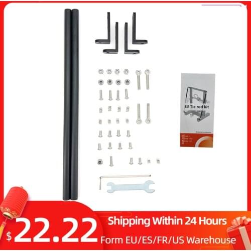 3D Printer Supporting Pull Rod Kit Aluminum Alloy Tie Rod Set for Creality Ender-3/Ender-3S/Ender-3 Pro 3D Printer Parts