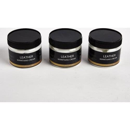 Leather Cream Leather Conditioner for Leather Clothes Pants Bags Car Seat Polishing Nourishment and Care Leather Maintenance 80g