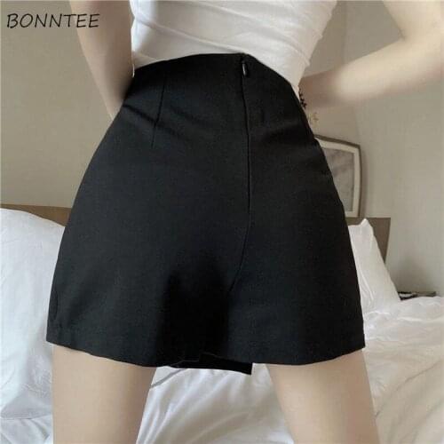 Mini Skirt Women Denim A-line Sexy Black Empire All-match Ins Summer Fashion Streetwear Split Design Slim Faldas Mujer Aesthetic