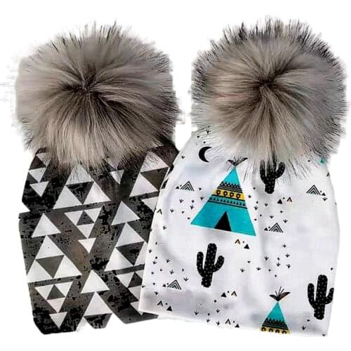 Fashion newborn baby children hat cap for girls pompom baby born care infant toddler hats bonnet skullies beanies for kids boys