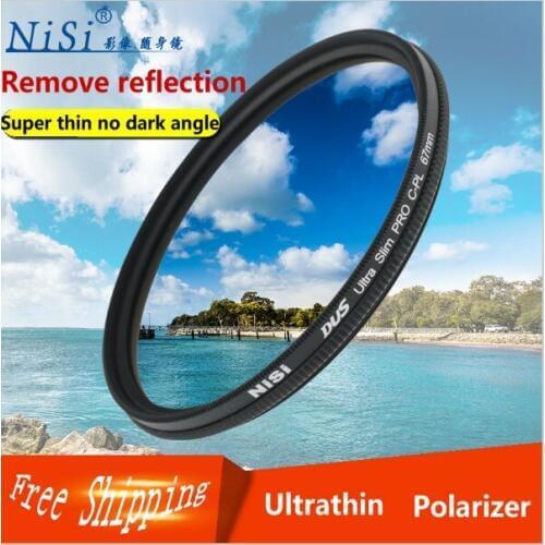 NiSi 82mm CPL Ultra Thin Filter Circular Polarizer Camera Lens Free Shipping for canon nikon 24-70/2.8 VR