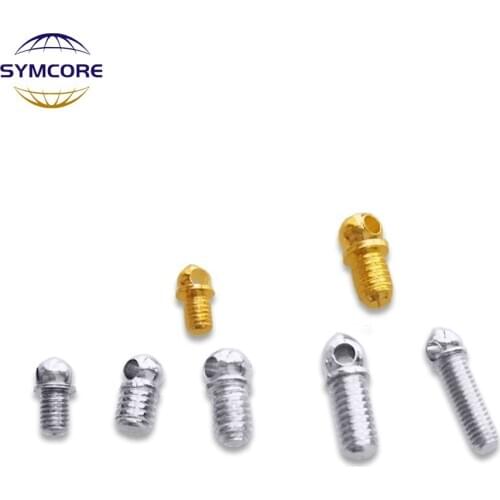 10pcs M3 M4 Gold-Plated Silver-Plated With Hole Screw Straight Rod Fisheye Screw Crystal Lamp Pendant Fixture Accessories