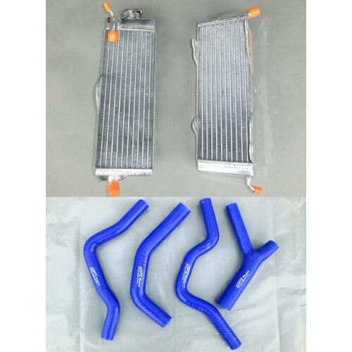 Aluminum Radiator + Silicone Hose for HONDA CR500 CR500R CR 500R 1985 1986 1987 1988 FIT 88 87 86 85