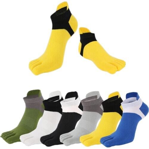 Size 38-43 Running Each Toe Socks Sports Basketball Football Cycling Men Anti Slip Breathable Moisture Wicking Thick Athletic