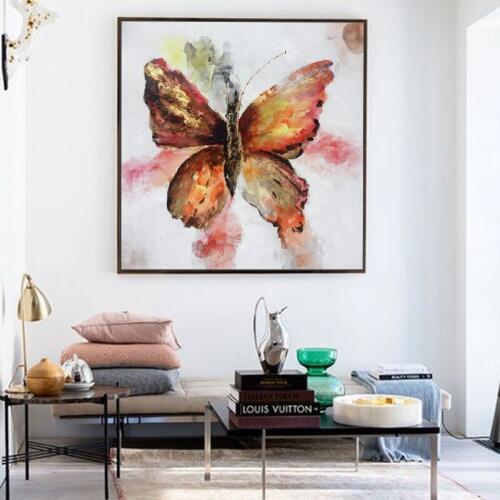 Paint by number art painting by numbers Art painted insect butterfly living room bedroom background wall decoration painting