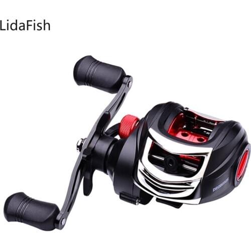 Strong Drag 8kg Baitcasting Fishing Reels 7.2:1 Gear Ratio Magnetic Brake Left/Right Hand Freshwater Saltwater Fishing Reel