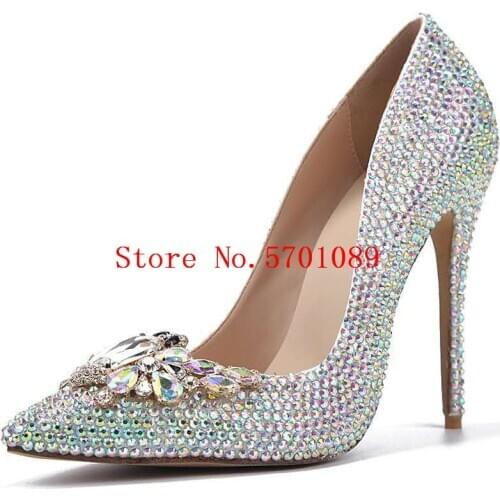 Beading Crystal Rhinestone Stud 11cm Pumps Wedding Shoes Diamond Rhinestone Studs Gladiator Pearl Wedding Shoes Bling Pumps