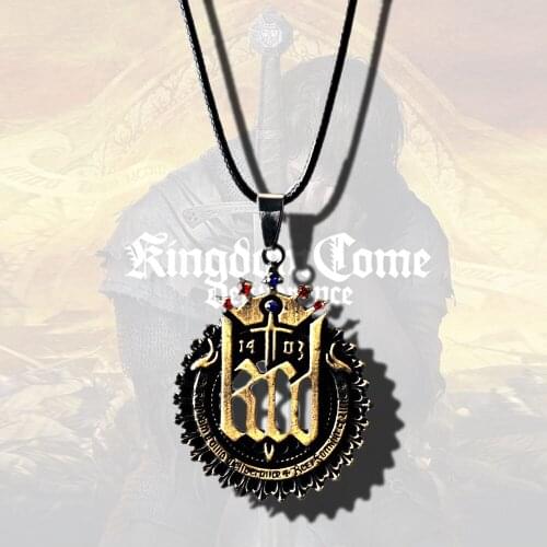Kingdom Come: Deliverance Vintage Necklace PS4 Switch Hot Steam Game Chain Aesthetic Necklace Female Necklace Mens Chain Grunge