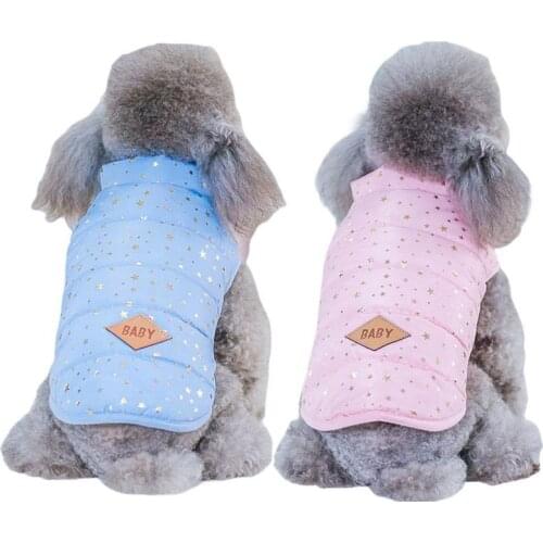 Winter Pet Dog Clothes for Medium Large Dogs Warm Windproof Pet Dog Vest Coat Jacket Padded Clothes Pet Chihuahua Puppy Apparel