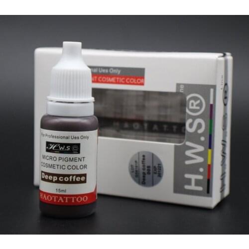 1 Bottle Topical SGS Vacuum Aseptic Tattoo Micro Pigment Cosmetic Color Permanent Makeup Tattoo Ink With Box