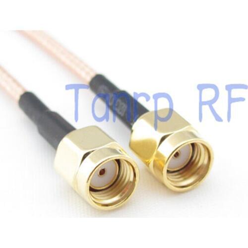 1PCS 3FEET RG316 extension cable RP-SMA male to RP-SMA plug RF adapter connector 1M Pigtail coaxial jumper cable