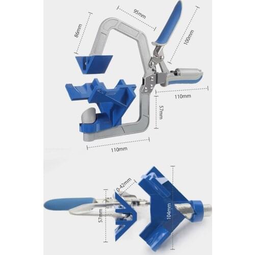 Right Angle Clamp for Clamping Plastic Single 90 Degree Double Handle Corner Clips Framing Photo Joiners Clamp Woodworking
