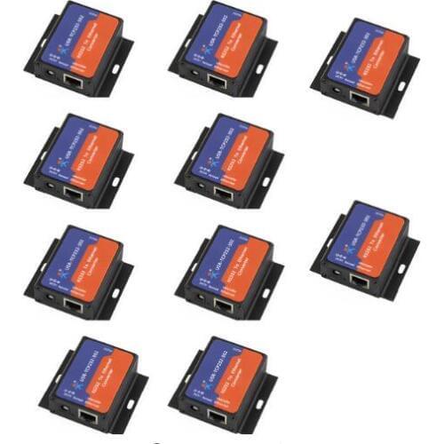 10PCS USR-TCP232-302 Tiny Size Serial RS232 to Ethernet TCP IP Server Module Ethernet Converter Support DHCP/DNS Q18041-10