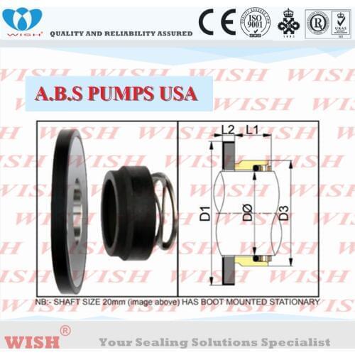 11100066 ABS "AFP" series submersible pumps Upper seal 11100066 ,ABS PUMPS,Vulcan type 1632 cup seat
