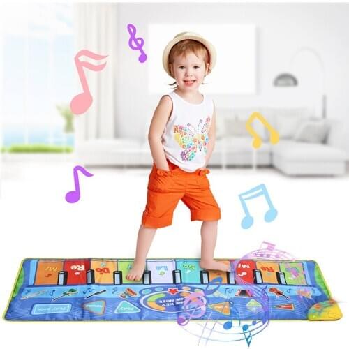 130*48 CM Carpet Musical-piano Baby Play Developing Nursery Anti-slip Mat Activity Kids Multi-mode Piano Music Funny Toy