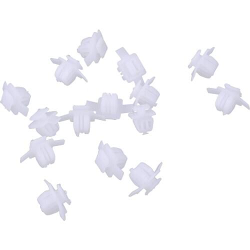 15pcs Car Wing Wheel Arch Trim Clips Surround Garnish White Nylon 91513SMGE11 Fit for Honda Civic CRV