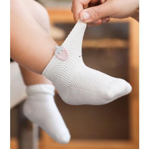 3pcs Baby Socks Mesh Cotton Soild Short Socks for Toddler Infant Girls Boys Summer Little Girl Socks Baby Stuff for Newborns