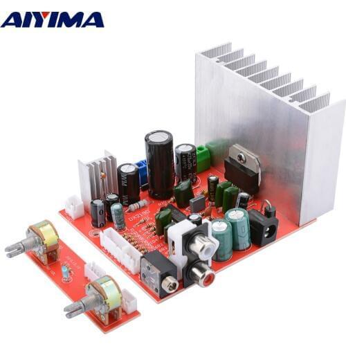 AIYIMA 2.1 TDA7377 Subwoofer Amplifier 38Wx3 Hifi Stereo Power Audio Amplifier DIY Amplificador Home Theater DC12V/AC12V