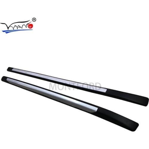 Car Styling For hilux revo Aluminum Alloy Side Bars Cross Rails Roof Rack Luggage Carrier Rack 2Pcs