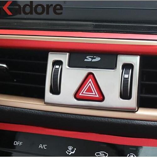For Kia Cerato Forte K3 2019 2020 2021 Carbon Fiber Center Air Condition Vent Outlet Cover Trim Car Interior Accessories