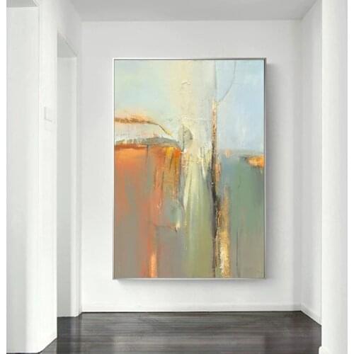 Aritist Oil Painting hand painted Light Color Abstract painting Wall Art Canvas painting For Living Room Bedroom wall decoration