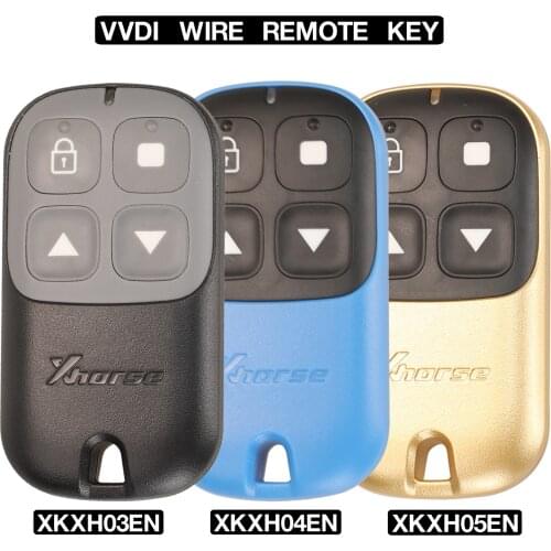 Kutery PN:XKXH03EN/XKXH04EN/XKXH05EN Xhorse VVDI Wired Universal Remote Key Garage Door 4BTN For VVDI Key Tool English Version
