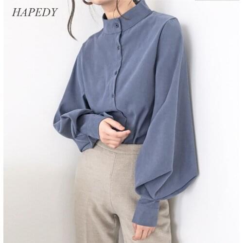 Блузки с воротником стойка Luzuzi China At AliExpress