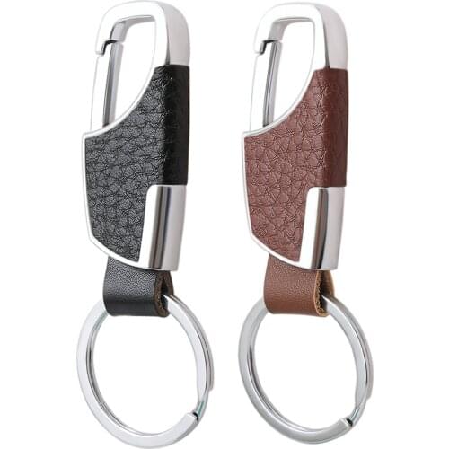 Fashion Creative Metal Leather Keychain Gift For Mitsubishi RalliArt Lancer 10 Asx Ralli Art Auto KeyRing Keychain Accessories