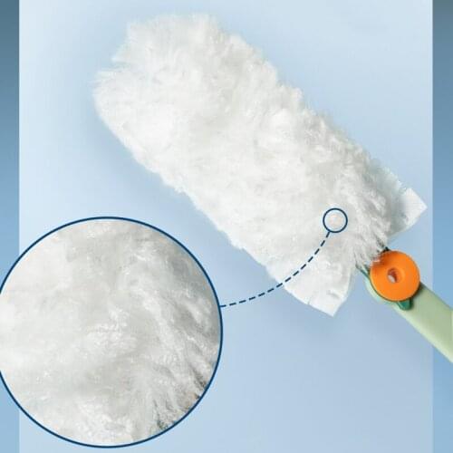 Durable Soft Dust Brush Washable Replaceable Electrostatic Adsorption Household Cleaning Fluffy Duster for Home Car Tools