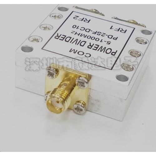SMA Female Power Divider One to Two SMAK Power Divider 5-1000M Low Frequency Low Attenuation Test