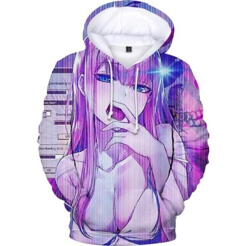 Mew Fashion DARLING In The FRANXX 3D Hoodies Men Sweatshirt Women Autumn Hip Hop Hooded Casual Boys Girls Cartoon Pullovers