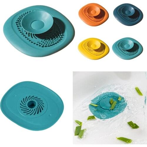 Silicone Floor Drain Anti-clogging Hair Stopper Bathtub Plug Bathroom Kitchen Basin Stopper Sink Strainer Basin Water Stopper