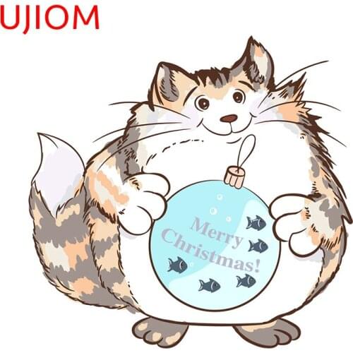 UJIOM Pretty Cat Toilet Sticker Moisture Proof Home Decoration Bedroom Living Room Decorations Wall Stickers Decor Poster
