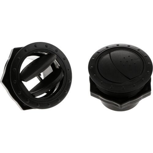 Pack of 2 ABS Plastic Round RV Trailer Yacht Side Roof Air Vent Outlet 60mm