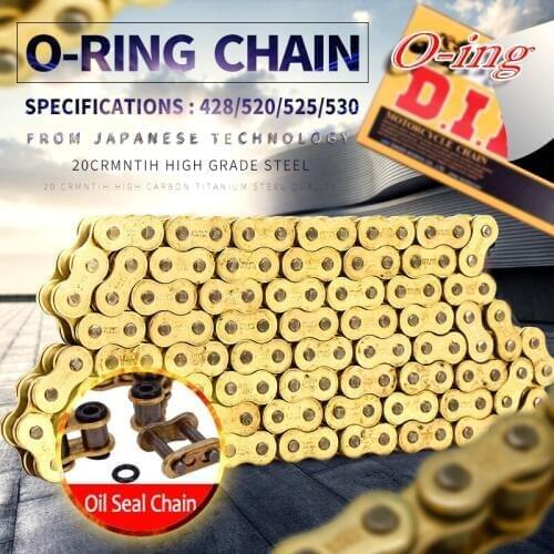 O ring O-ring Oil seal DID 428 HV VX 136L chain for Universal Dirt Bike ATV Quad MX Enduro Motocross Racing Off Road Motorcycle