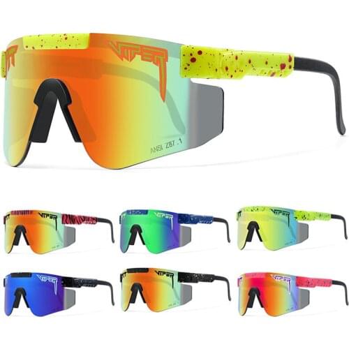 Pit Viper Cycling Sunglasses Men Woman Outdoor Sport Polarized Sun Glasses UV400 TR90 Windproof Ski Goggles MTB Bicycle Glasses