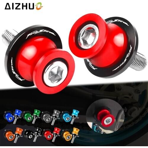 VTR 1000 8MM Swingarm Spools Stand Screws CNC Aluminum With LOGO Motorcycle FOR HONDA VTR1000FV FW FX FIRESTORM 1997 1998 1999