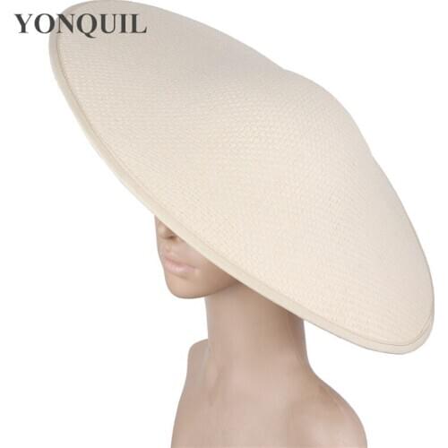 Women Elegant 45*33 CM Big Vintage Derby Fascinator Bases Wedding Party Kenducky Fascinator Hat DIY Hair Accessories 6Pcs/Lot
