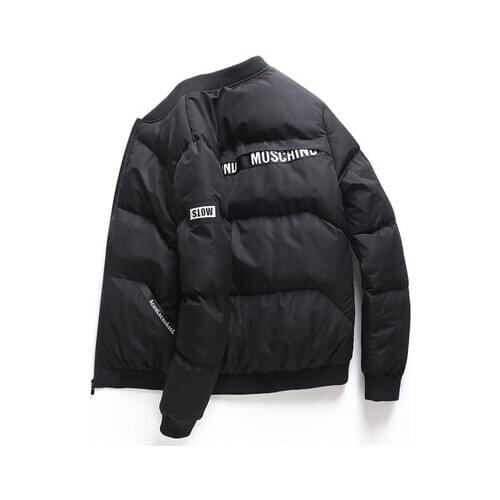 Winter Mens Jacket Casual Man Cotton Warm Parkas Coat Outwear Windbreaker Thermal Slim Fit Baseball Jackets Mens Clothing