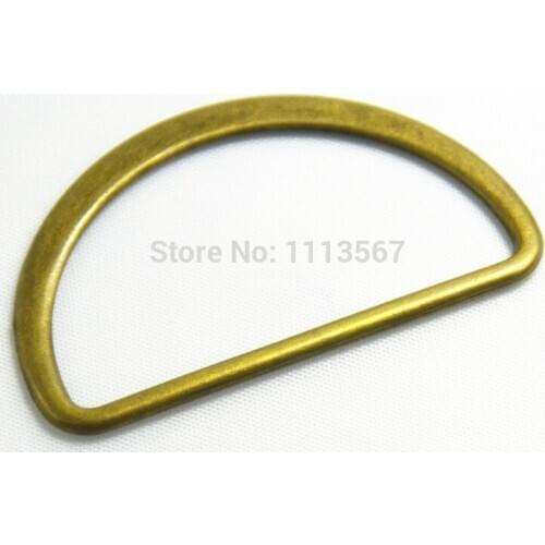 100piece Craft Antique Bronze Metal D Ring Hooks D Shaped Buckles Belt Buckle For Bags Clothes Belt Sewing Hooks Clips 45mm K125