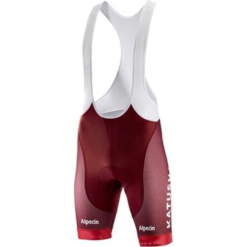 2017 2018 KATUSHA ALPECIN Mens Cycling Bicycle Clothing Bib Shorts With Gel Pad Ropa Ciclismo