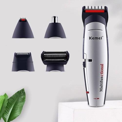 Professional 5 In 1 Design Hair Trimmer Sharp Steel Cutter Electric Sideburner Clipper Men Barber Hair Cutting Beard Machine F40