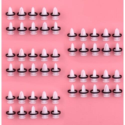 50Pcs Door Trim Panel Clips with Sealer Fit for Ford W713297-S300