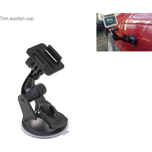 Go pro Accessories 7cm Car Windshield Glass Suction Cup for GoPro 8 7 6 5 4 3 Sj4000 SJ8PRO SJ9 Yi 4K H8 H9R OSMO Action Camera