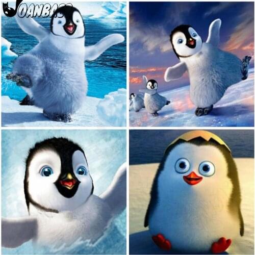 Penguin Diamond Painting Cute Animal Cross Stitch Embroidery Ice Mosaic Kit Handmade 5D Diy Inlaid Craft Decoration Gifts