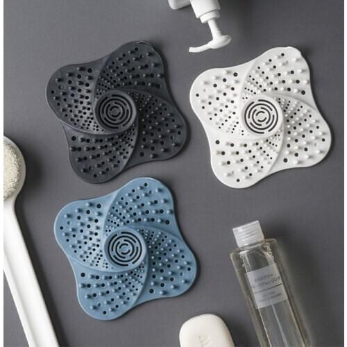 Anti-Block Floor Drain Silicone Sucker Sewer Outfall Strainer Sink Filter Kitchen Sink Drain Round Floor Drain Cover Plug Water